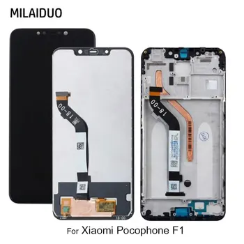 

LCD Display For Xiaomi Pocophone Poco F1 LCD Touch Screen Digitizer Assembly Replacement Black Blue Red With/No Frame