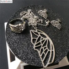 Ювелирный Комплект бабочка из нержавеющей стали Свадебные Элегантные ювелирные изделия для лучшего подарка