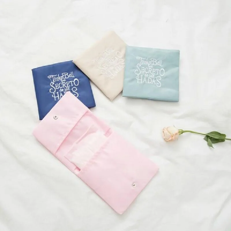 المرأة لطيف الصحي أكياس تخزين منظم محفظة حامل منديل منشفة فتاة حقيبة الحقيبة