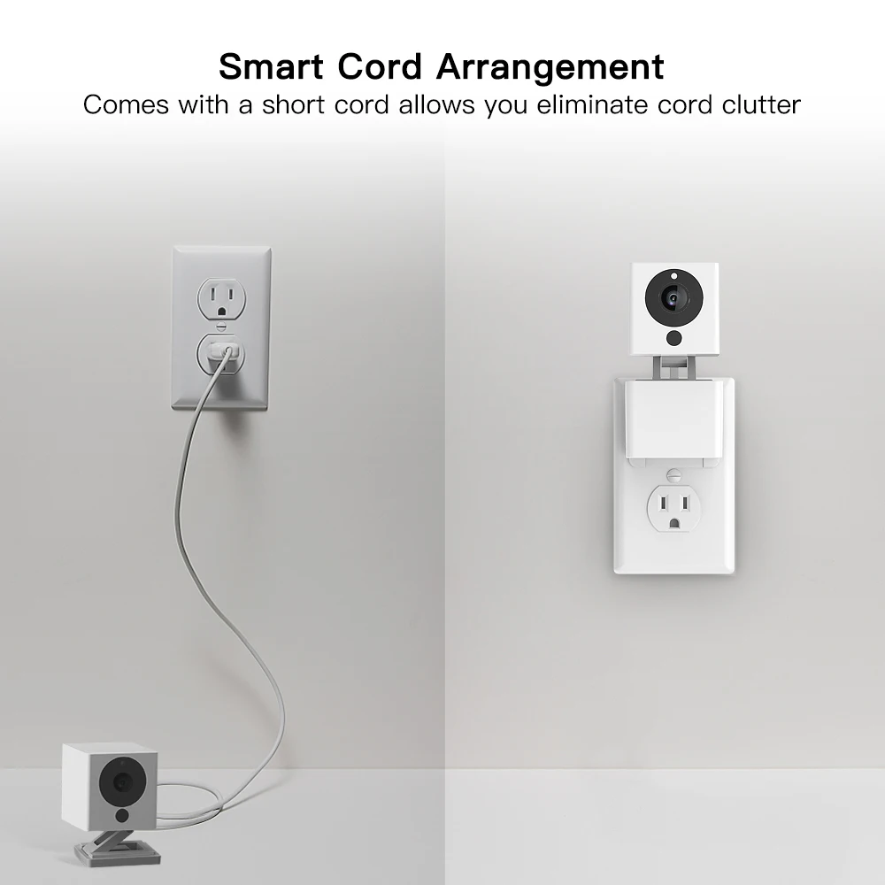 Настенная стойка для крепления на выходе камеры Wyze и iSmartAlarm Spot Camera без грязных