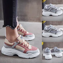 Спортивная прогулочная обувь, увеличивающая рост; спортивная прогулочная обувь; женские кроссовки на платформе со шнуровкой; Повседневная прогулочная обувь;# g4