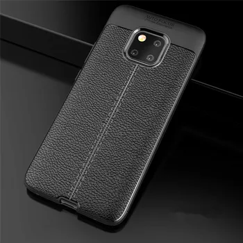 

500PCS Luxury Phone Case For Huawei Mate RS 20 10 Lite 9 Nova 5 Pro 5i 4 4E 3 3i 3E 2 Plus Leather Litchi Pattern Soft TPU Cover