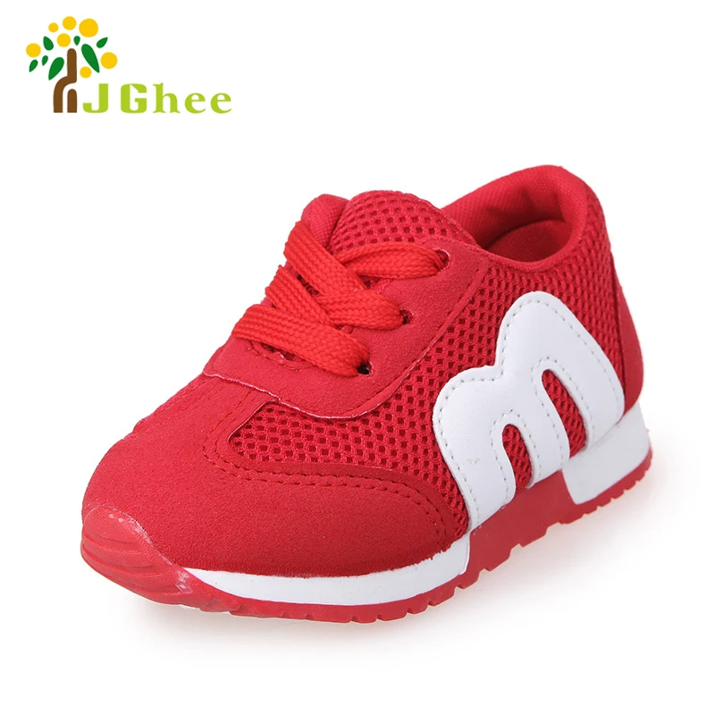 J Ghee детская модная обувь для Обувь для мальчиков Обувь для девочек Для мальчиков ясельного возраста для девочек мягкие спортивные Обувь детей Бег Спортивная обувь дышащие сетчатые 21- 30 кроссовки детская обувь