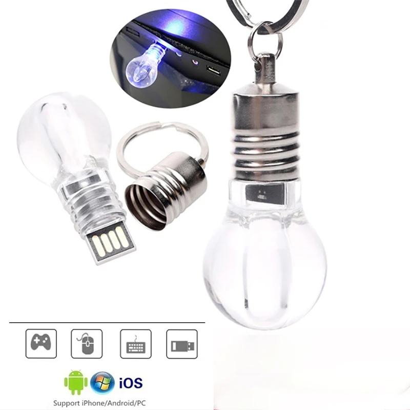 

New Usb 3.0 light bulb USB flash drive for SmartPhone/Tablet/PC 8GB 16GB 32GB 64GB 128GB Pendrive High speed pen drive package
