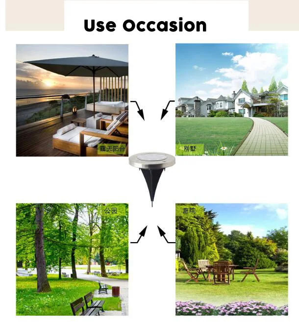 Solar Lamp for Garden Lawn Lamp Ground Lamp Decoration Solar Powered Lights With 8 LED Waterproof Street Pathway Night Light (10)