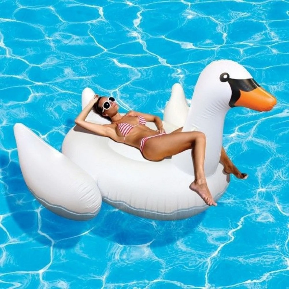 

150cm Inflatable Flamingo Swan Ride-on Pool Float Swimming Mattress Beach Lounger adult Pool Rafts flamingo inflatable circles