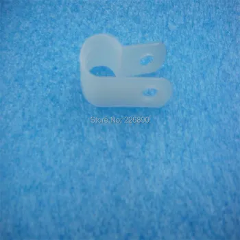 

R shape cable wires clips R6.4 milky Nylon cable clips R6.4 cable wires ties ,3000pcs/lot