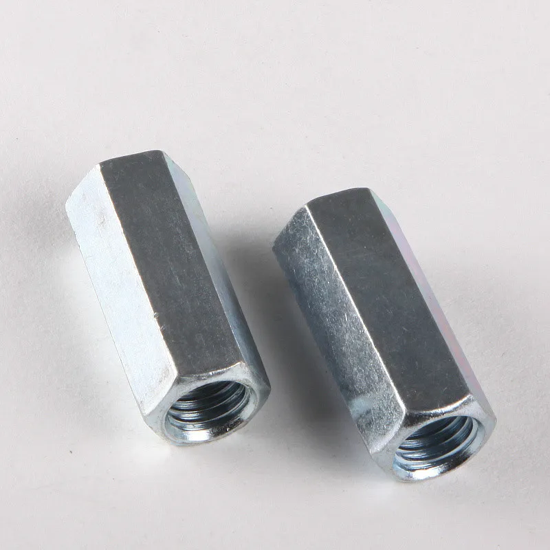 1PCS Galvanized Hex Nut Screw Coupling Nut High Quality Lengthened Nut
