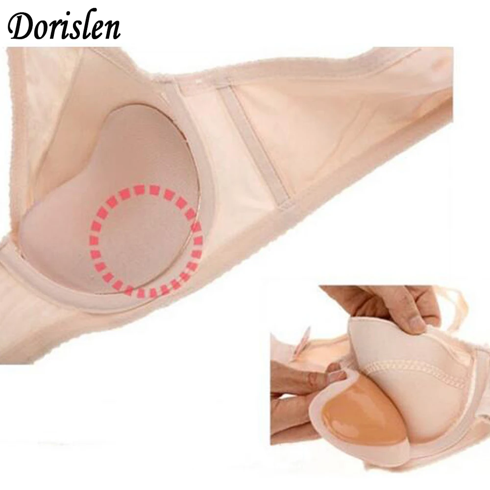

Dorislen Women'S Enhancer Chest Pad Silicone Gel Sponge Bikini Bras Chicken Fillet 500pairs