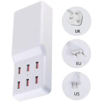 

Multi Port USB Charger HUB Quick Charge Socket 6 Port Desktop Multiple USB Charger Station Fast Charging EU US UK AU Plug