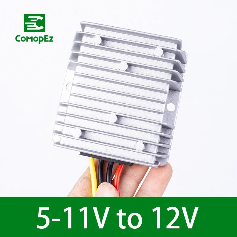 

Voltage Converter DC/DC 5-11V Step Up to 12V 5A10A Waterproof Boost Converter Transformer for Car Power Module LED Strip Light