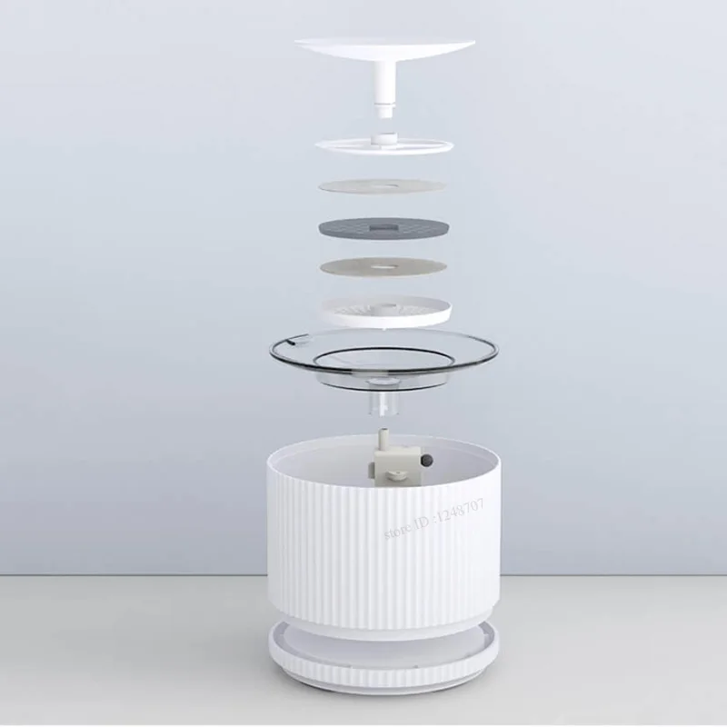 Xiaomi Mijia Смарт для собак и котов фильтр для очистки воды 5 слоев фильтр 360 градусов Открытый питьевой лоток животных для фонтанчика питьевой воды