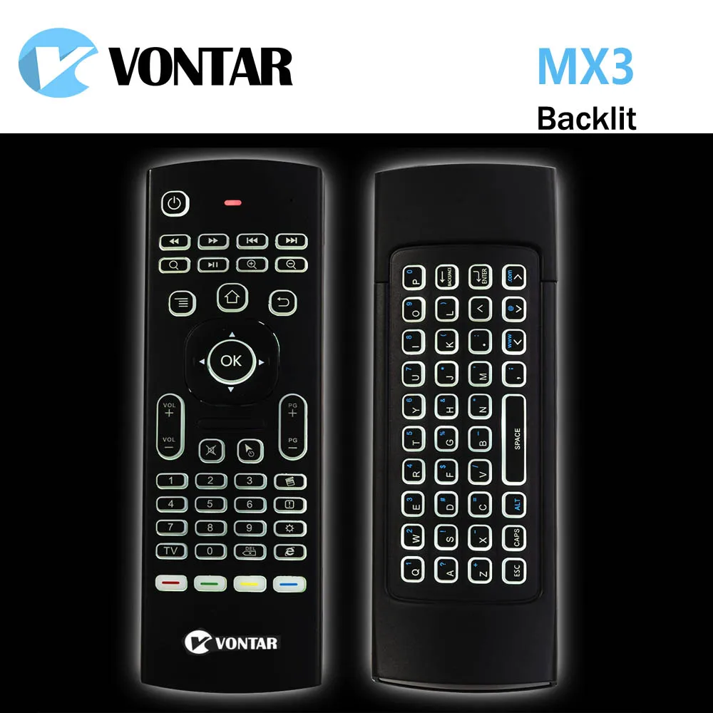 Mini Teclado sem Fio e Controle Remoto de Voz Air Mouse Aprendizado ir pc Android tv Box X96 X96 2.4ghz Mx3 - Image 3