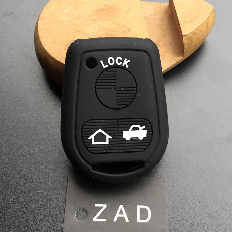ZAD силиконовый чехол для ключа автомобиля для BMW E31 E32 E34 E36 E38 E39 E46 Z3 3 Кнопка дистанционный ключ-брелок от машины оболочка кошелек для старых BMW