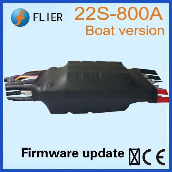 Flier Высокая мощная 22S 800A контроллер esc мотор для rc лодки гидрофольга электрическая доска для серфинга