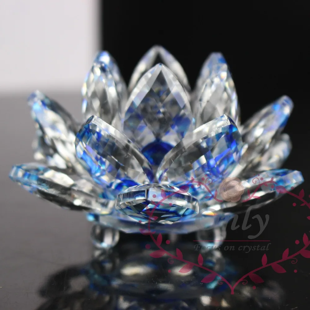 Shinning K9 натуральный камни минералы Хрустальный цветок Лотос для поделок Fengshui