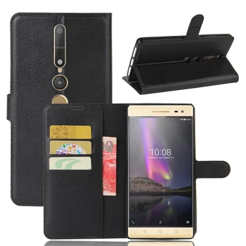 

2017 New phone cases for Lenovo Phab 2 pro,100pcs/lot,bookstyle leather wallet cover for Lenovo Phab2 pro case,free shipping