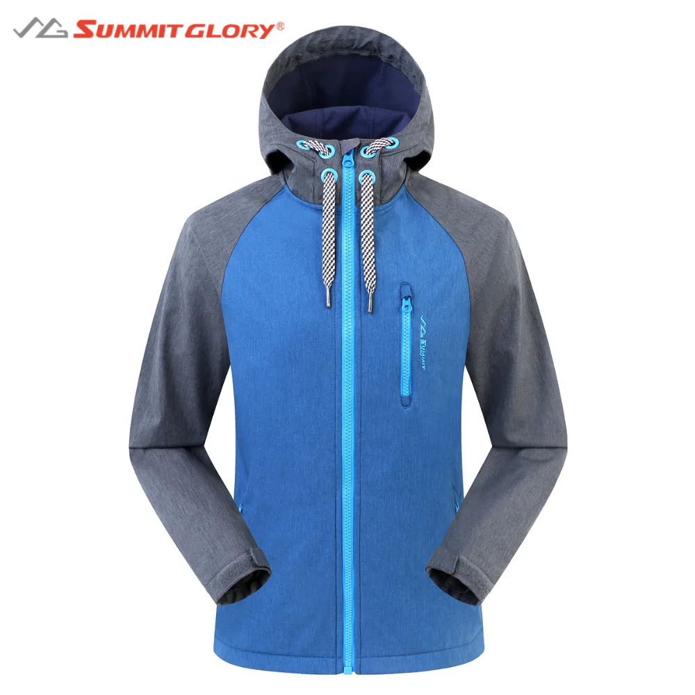 Men's Complex Softsheel Fleece Hooded Jackets SG SUMMIT GLORY Thermal