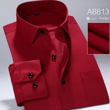 Новая мужская Рабочая Рубашка брендовая мягкая с длинным рукавом квадратный воротник из чистого хлопка/саржа мужские рубашки, мужские рубашки в 13 цветах