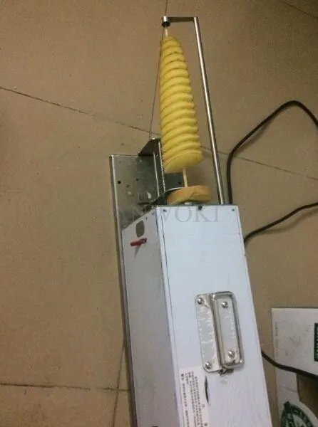 Электрический полностью автоматический растягивающийся резчик картофеля спиралью твистер машина; спиральная машинка для чистки картофеля подставка для чипсов