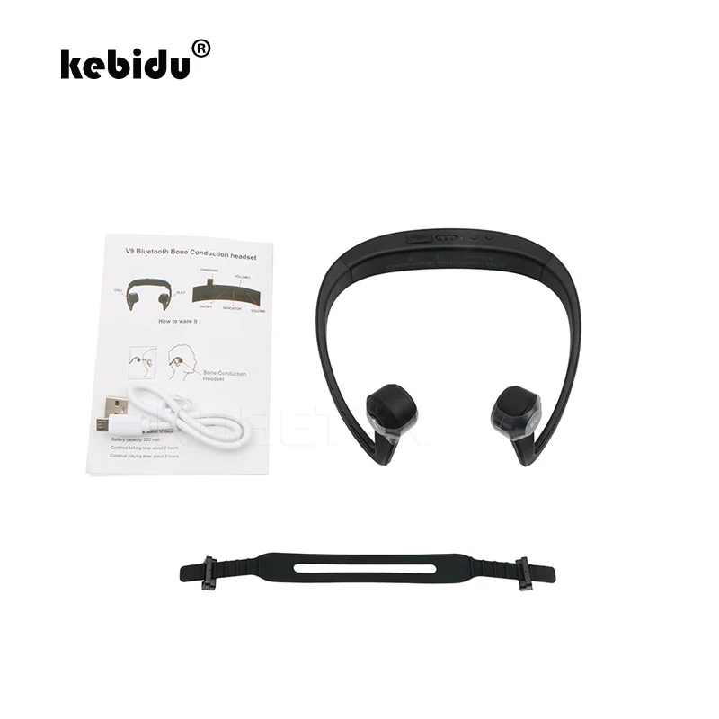 kebidu Wireless Bluetooth 4.2 Headphone Adjustable Bone Conduction