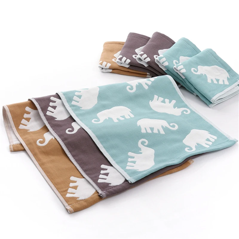 100 Cotton Elephant Towel High Quality Cartoon Face Towel Sport Bath
