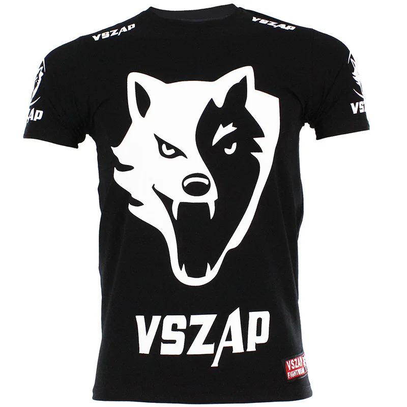 VSZAP MMA Boxing Cain Velasquez Short Sleeve T-shirt Thai Boxing Fighting Fitness Fighting Sport Trend