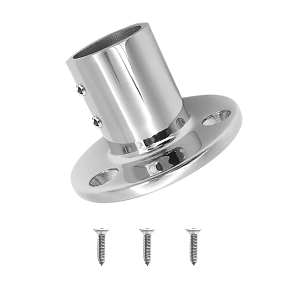 1 Set 25mm /1″ 90 Degree Round Stanchion Base 316 Stainless Steel Boat Hand Rail Fitting For Sailboat & Powerboat Railing Etc 1 Set 25mm /1″ 90 Degree Round Stanchion Base 316 Stainless Steel Boat Hand Rail Fitting For Sailboat & Powerboat Railing Etc