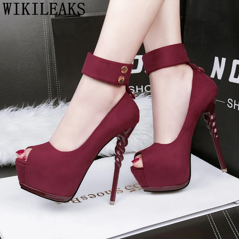 

pumps women shoes platform heels Mary Jane shoes wedding shoes women sandals extreme high heels tacones altos mujer sexy modis