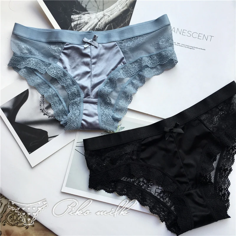 SP&CITY Fashion Silk Lace Hollow Out Panties Sex String European Women Transparent Lace Underwear Crotch Cotton Briefs Lingerie
