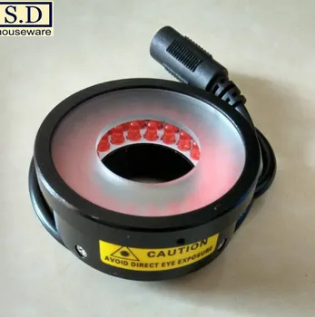 

Machine Vision Inspection 25mm Aperture LED Ring Light With Sanding Board Red Light Source Adjustable Brightness Industrial Lamp