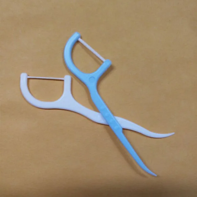 50pcs Dental Floss flosser Interdental Brush Teeth Stick Toothpicks