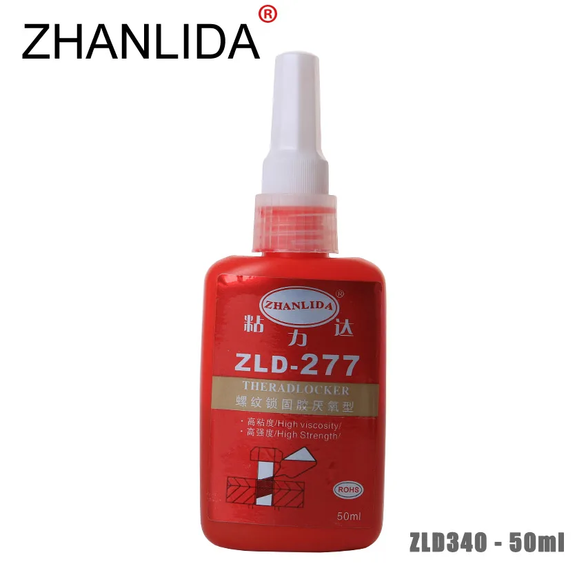 ZHANLIDA 277 50ML Screw Glue Anaerobic Glue Metal Screw Antirust High Strength Permanent Fixed Stype Locking