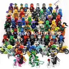 Ninja Building Blocks Cole Kai Jay Lloyd Nya Skylor Zane Pythor Chen Bicycle Compatible Ninjagoed Figures Toy Brick for Children the ninjagoes movie temple weapon ninja blocks kai lloyd nya action figure set compatible legoinglys gift for kid friends