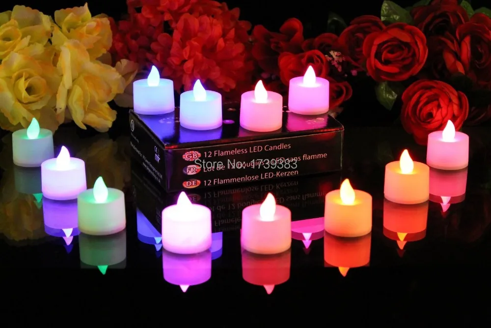 

120pcs/lot NEW Wick LED Flameless Candle Light,Romantic Voice Control Electronic Flickering Tea Light for Propose decorated