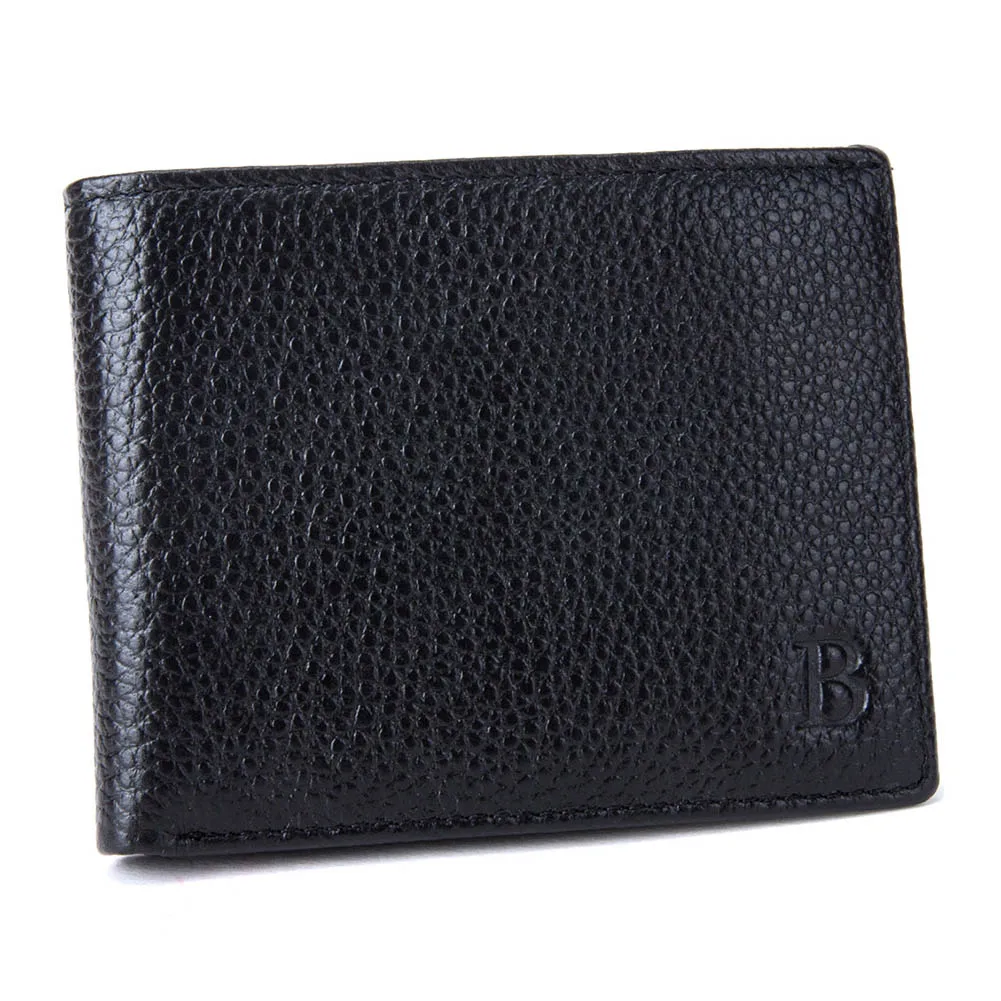 

Fashion Men Genuine Leather Wallet With Coin Pocket Thin Purse Cards Holder Purses AB@W3