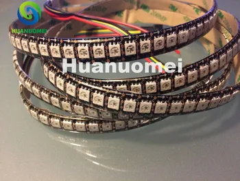 

1 meter 144pcs APA-102C addressable led pixel strip light,144pixels/m;non-waterproof;BLACK PCB