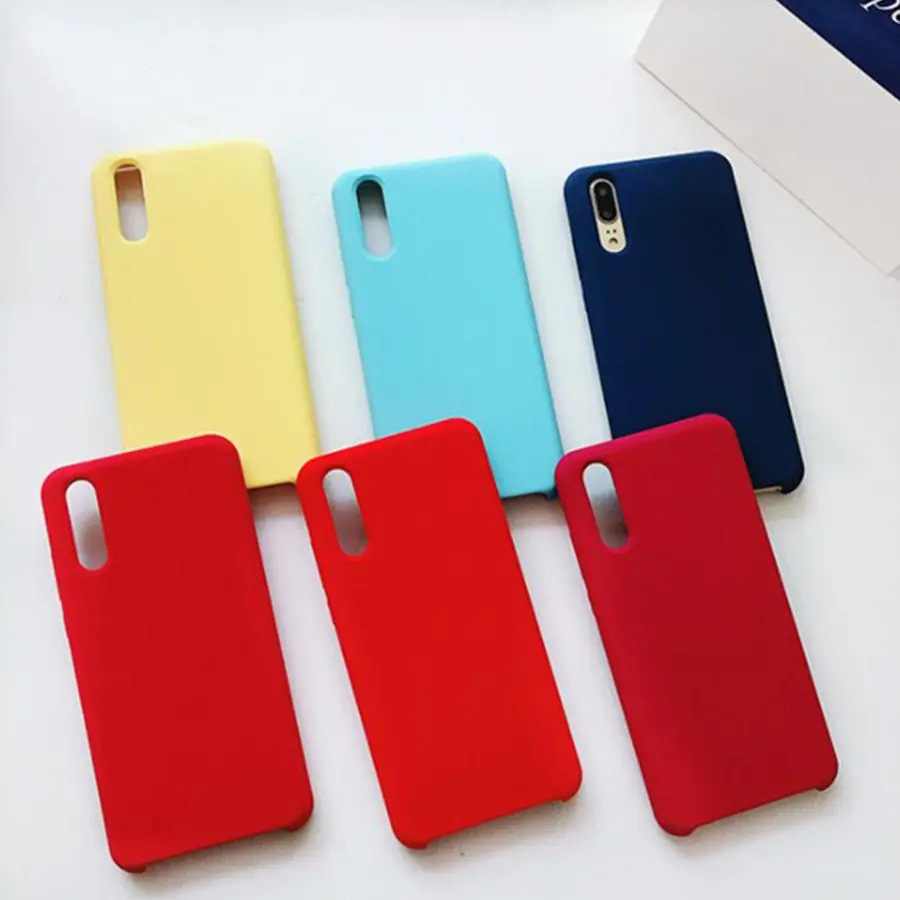 

Liquid Silicone Case for HUAWEI P20 PRO lite mate 10 pro Luxury Microfiber Phone Cover For mate 20 pro LITE 20X NOVA3 phone case