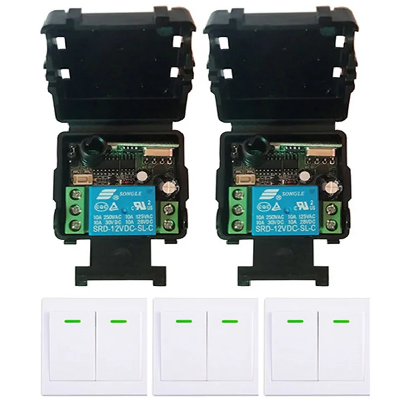 

Wireless Remote Control Switch DC12V 24V Receiver Wall Panel Remote Transmitter Hall Bedroom Ceiling Lights Wall Lamps Wireless