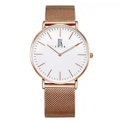 Простой Пара часов ультра-тонкий водостойкий кварцевые наручные часы люксовый бренд стальной ремень мужские часы Relogio распродажа