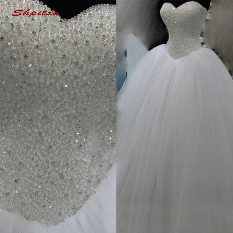 Роскошные свадебные платья со стразами бальное платье Турция плюс размер свадебный свадебное платье Свадебные платья