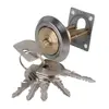 Brass Replacement Mortise Rim Cylinder Door Night Latch Lock Crescent Shaped Nightlatch + 6 Keys ► Photo 1/6