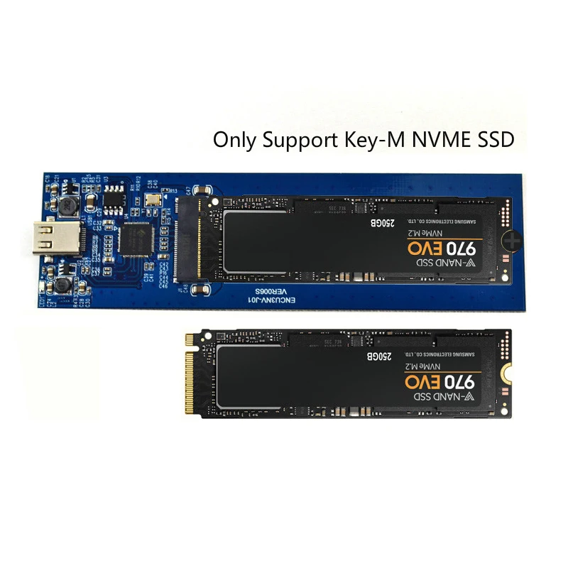 PCIE NVMe USB3.1 HDD корпус M.2 к USB 3,1 Тип C M ключ SSD корпус для жесткого диска внешний HDD чехол/PCIE SSD чехол