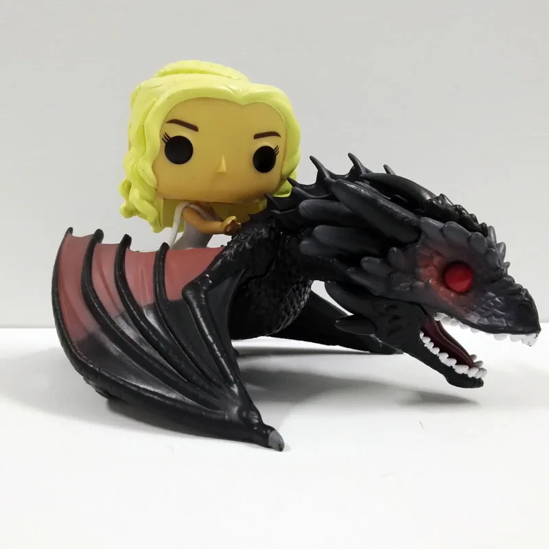 POP Game Of Thrones NIGHT KING Jon Snow Tyrion ICY VISERION Daenerys Rides Drogon Action Figure Collectible Model Toys decor