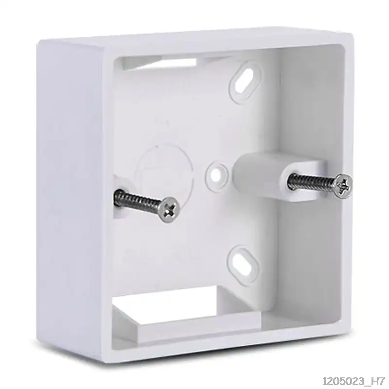 cassette para interruptor base exterior caja de conexiones externa Caja de conexiones de PVC de 86 x 86 mm montaje en pared