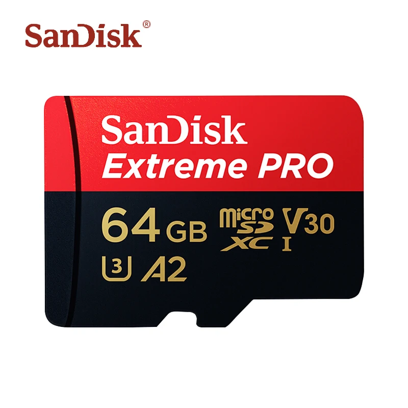 sandisk Extreme Pro 64 Гб 128 ГБ карта Micro SD до 170 МБ/с. A2 V30 U3 TF карта, карта памяти Micro SD tf карты с адаптером SD