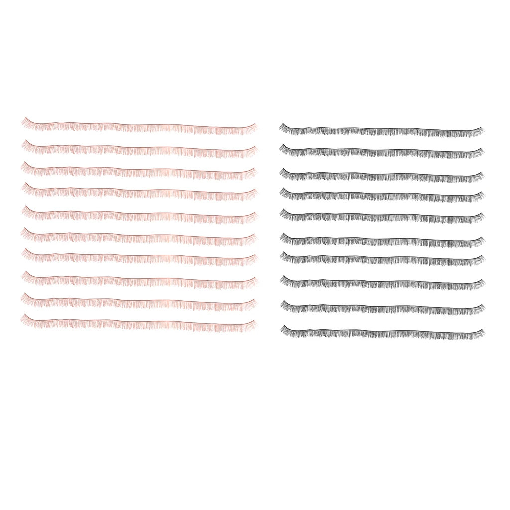 20pcs Eyelash Extension Kits Set False Lashes Tool Curly Eyelashes For Makeup Practice Eye Lashes DIY Graft