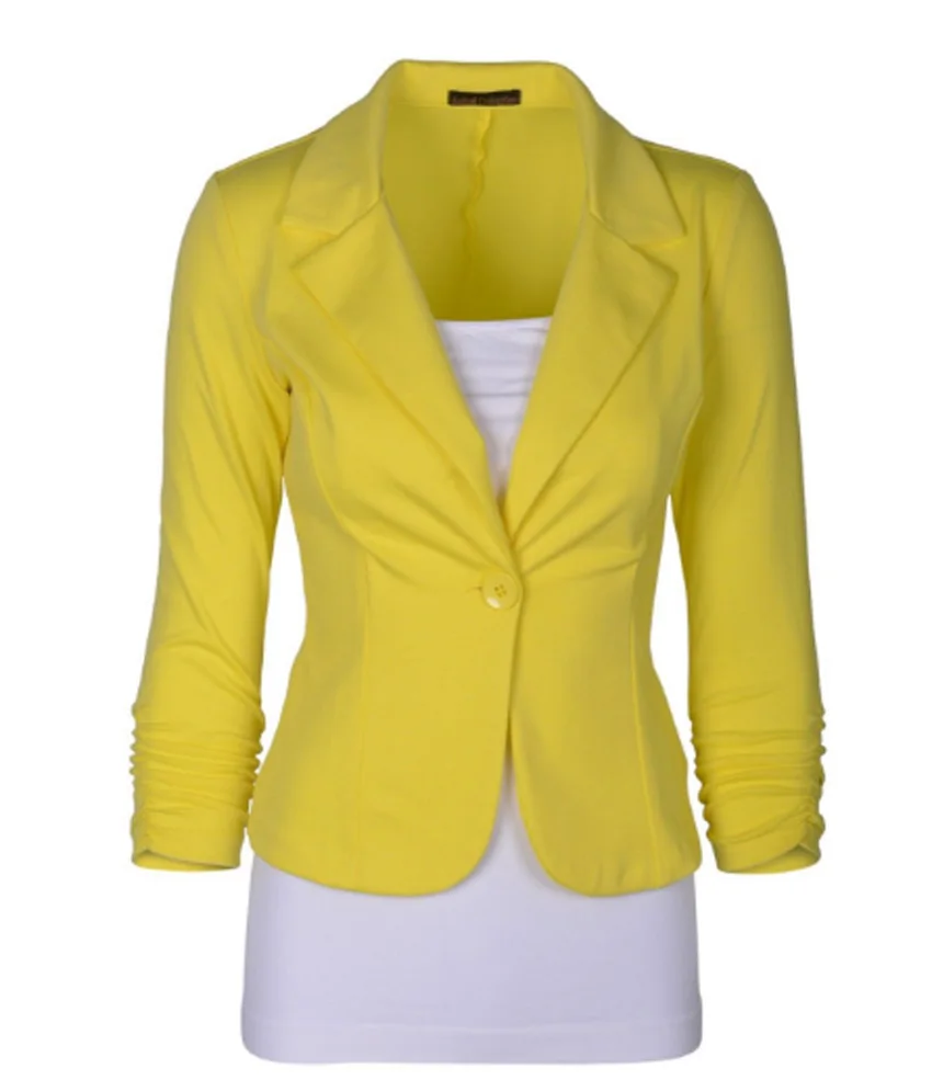 Jaqueta Feminina Vadim Feminino Manga Longa Flying Roc 2019 Women Feminin Girls Cotton Casual Slim Office Lady Jacket Suit Tops