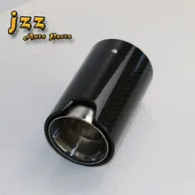 JZZ Universal high quality single straight car carbon fiber exhaust pipe M series 76mm/89mm