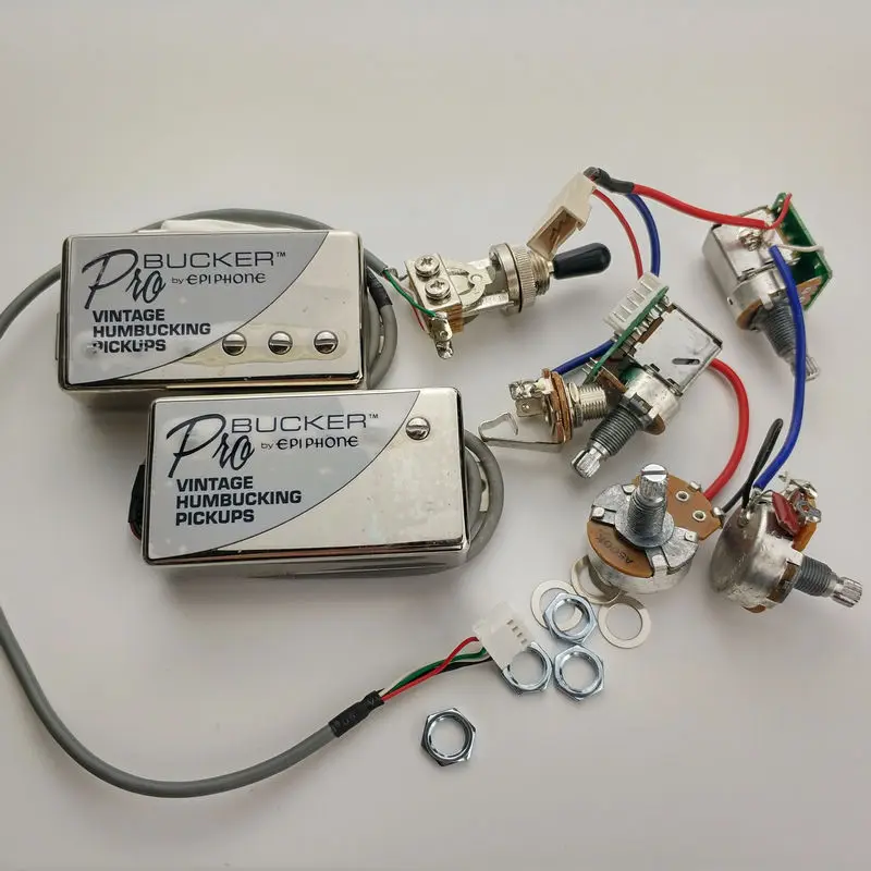 1 компл. Хром ProBucker N и B электрогитары звукосниматели с Pro жгута проводки